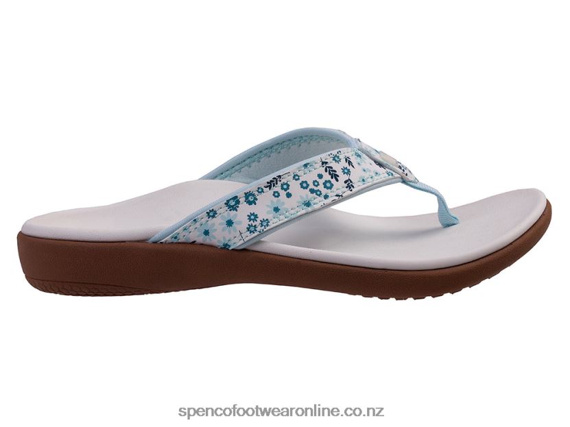 Women Spenco Footwear Yumi Nuevo Floral Seasonal 426V8T30 White