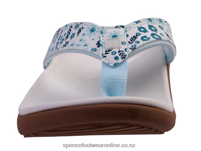 Women Spenco Footwear Yumi Nuevo Floral Seasonal 426V8T30 White