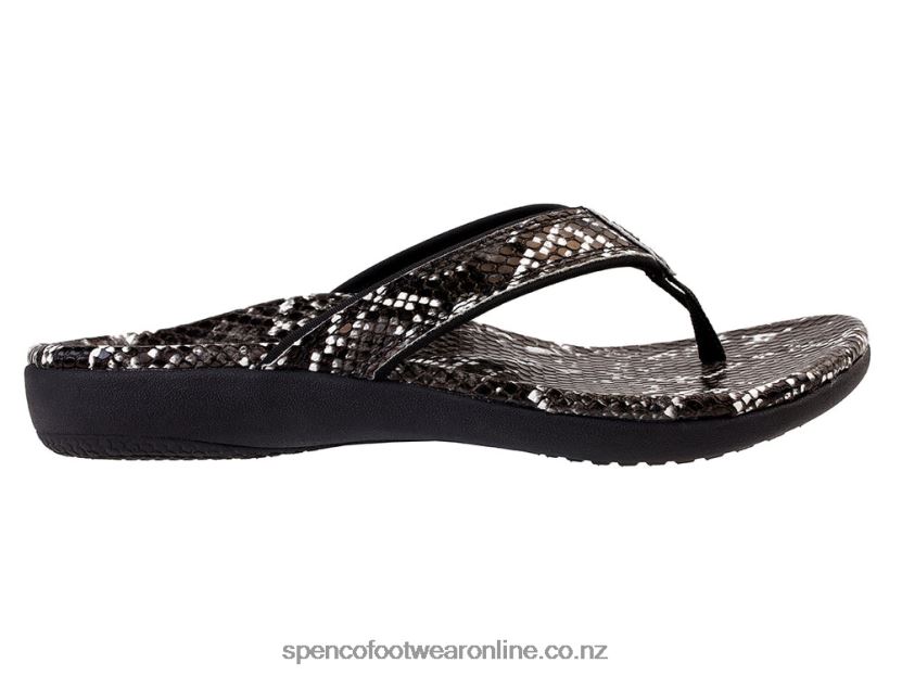 Women Spenco Footwear Yumi Nuevo Snake 426V8T31 Black