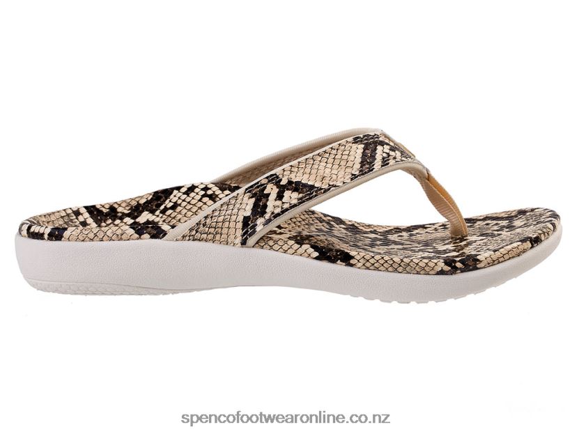 Women Spenco Footwear Yumi Nuevo Snake 426V8T32 Cream