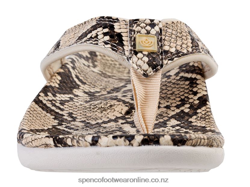 Women Spenco Footwear Yumi Nuevo Snake 426V8T32 Cream