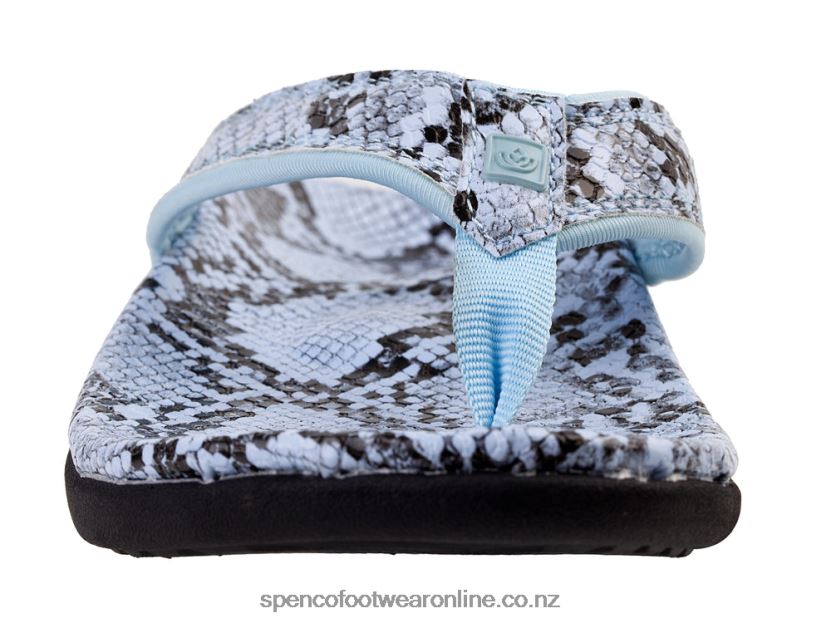 Women Spenco Footwear Yumi Nuevo Snake 426V8T33 Light Blue