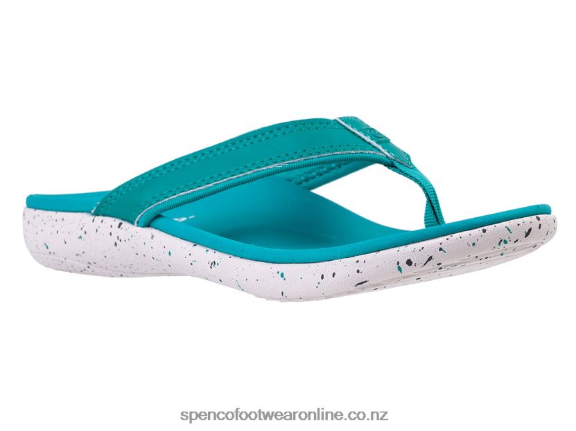 Women Spenco Footwear Yumi Nuevo Speckled 426V8T20 Teal