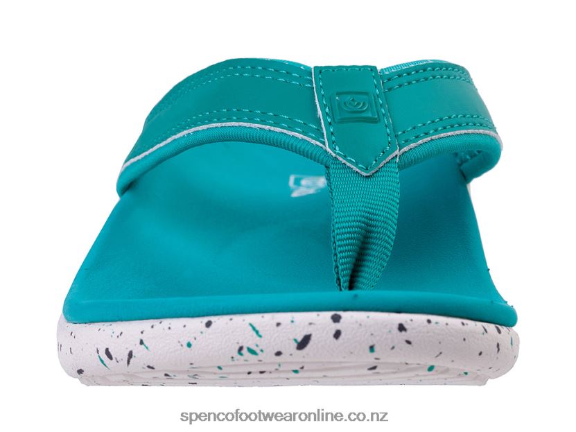 Women Spenco Footwear Yumi Nuevo Speckled 426V8T20 Teal