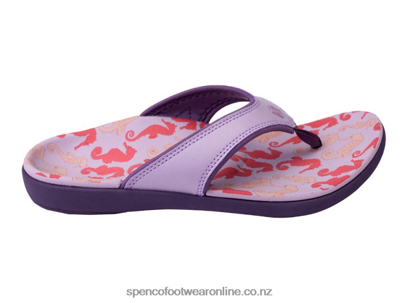 Women Spenco Footwear Yumi Ocean - 2021 426V8T97 Purple Seahorses