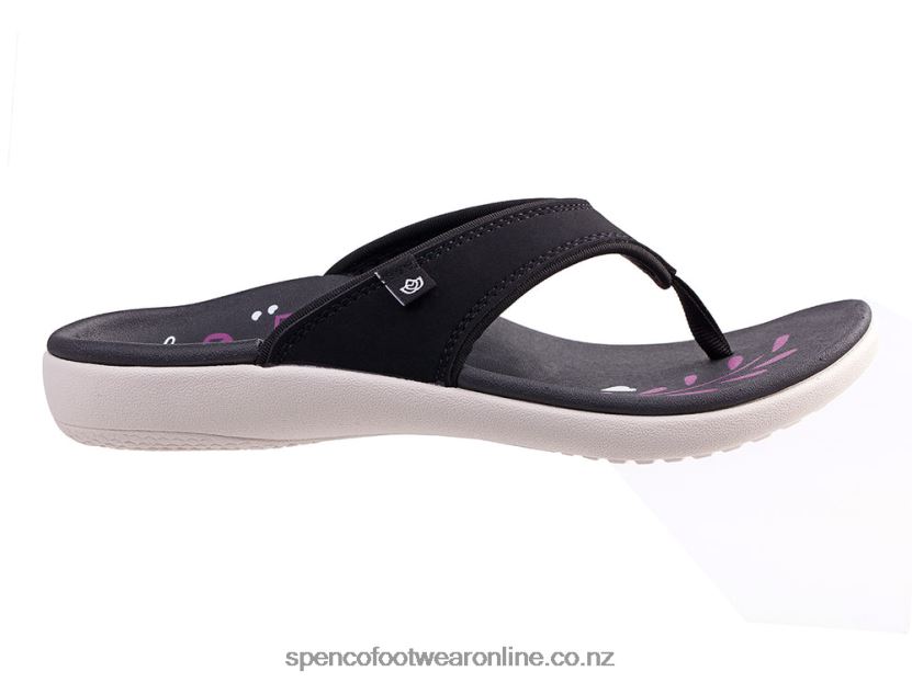 Women Spenco Footwear Yumi Rise Classic 426V8T106 Black