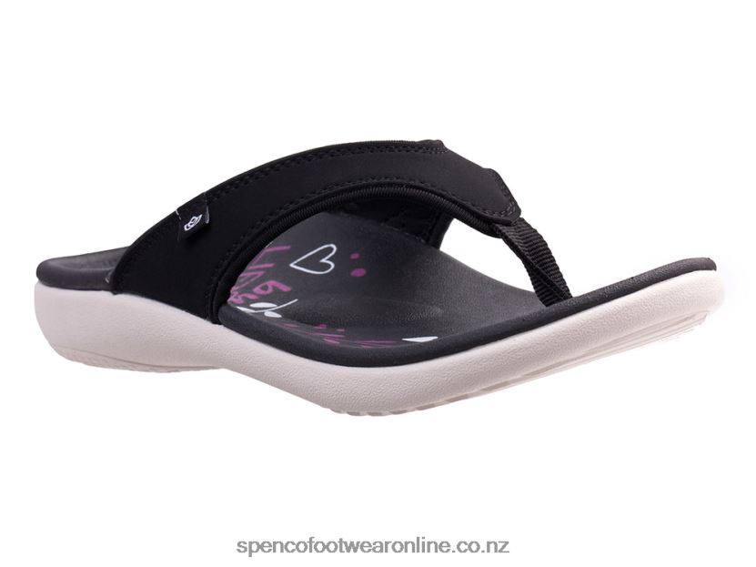 Women Spenco Footwear Yumi Rise Classic 426V8T106 Black