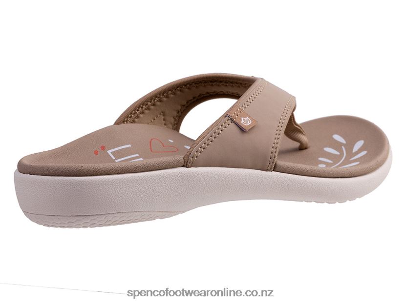 Women Spenco Footwear Yumi Rise Classic 426V8T107 Light Taupe