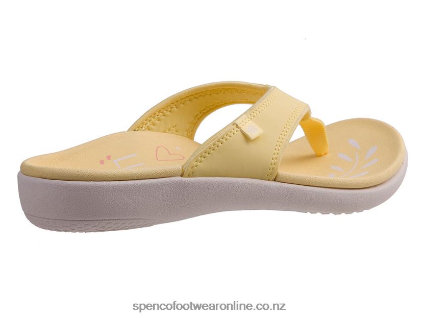 Women Spenco Footwear Yumi Rise Seasonal 426V8T111 Pale Banana