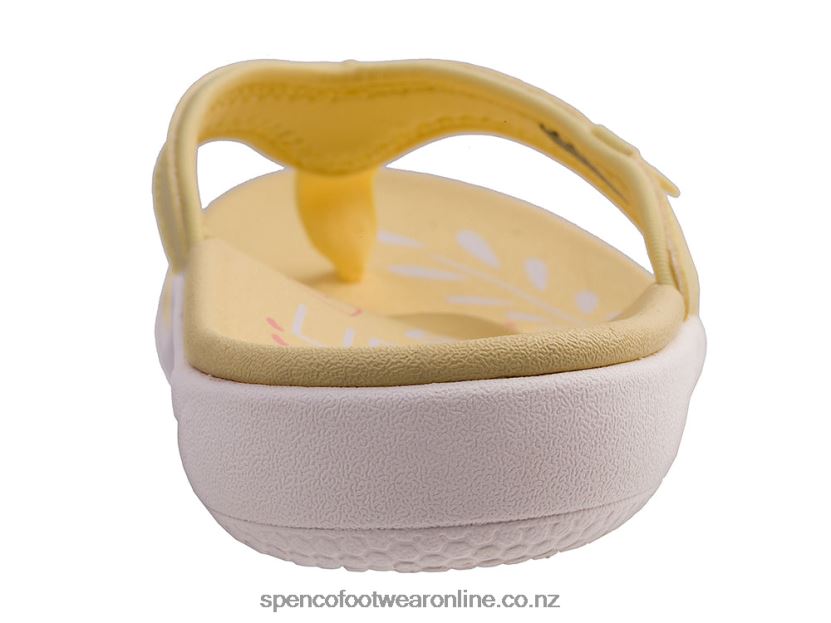 Women Spenco Footwear Yumi Rise Seasonal 426V8T111 Pale Banana