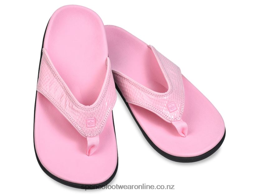 Women Spenco Footwear Yumi Snake 426V8T10 Black-White