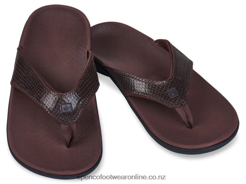 Women Spenco Footwear Yumi Snake 426V8T4 Brown