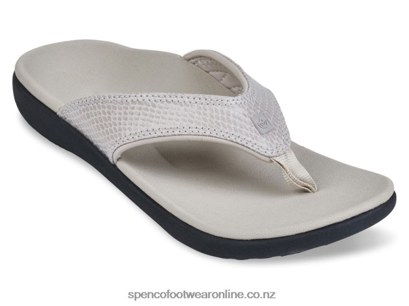 Women Spenco Footwear Yumi Snake 426V8T5 Grey Moon