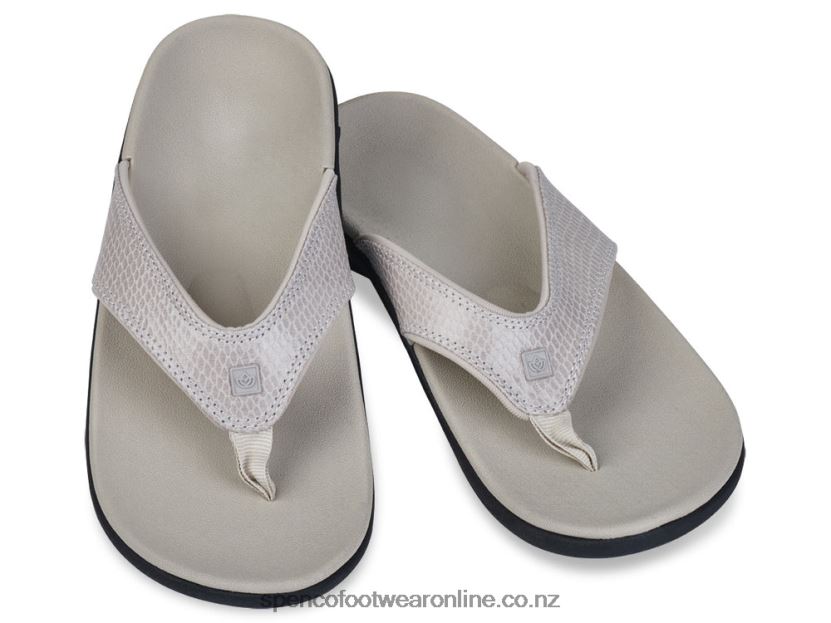 Women Spenco Footwear Yumi Snake 426V8T7 White