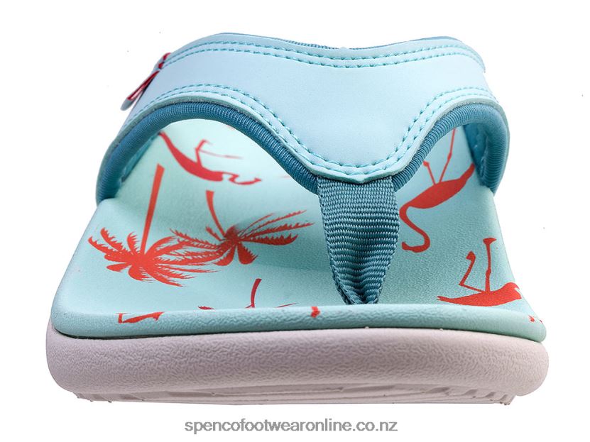 Women Spenco Footwear Yumi Wanderlust 426V8T67 Aqua Sea