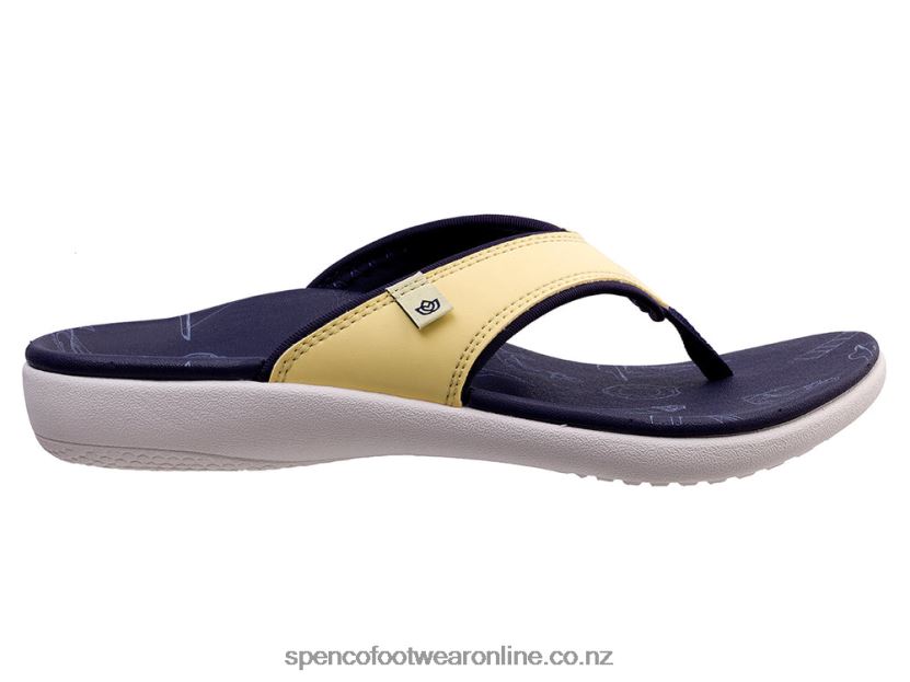 Women Spenco Footwear Yumi Wanderlust 426V8T71 Navy