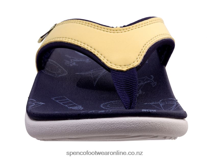 Women Spenco Footwear Yumi Wanderlust 426V8T71 Navy