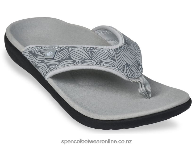 Women Spenco Footwear Yumi Wave 426V8T58 Grey