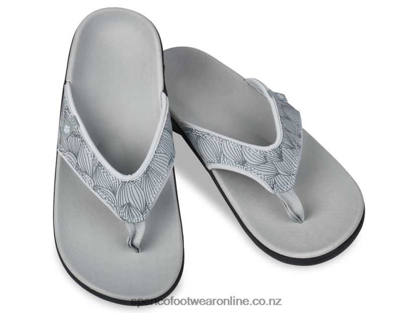 Women Spenco Footwear Yumi Wave 426V8T58 Grey