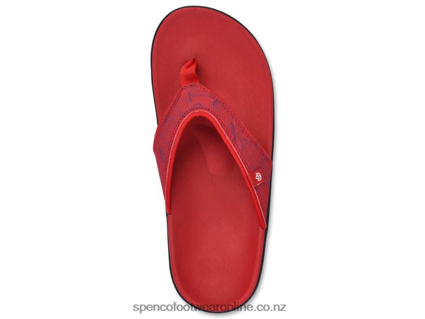 Women Spenco Footwear Yumi Wave 426V8T60 Red